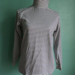 Land's End Women's Striped Turtleneck